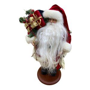 The Santas By Tina Mitchell Christmas Santa 12” Figurine Greeter
